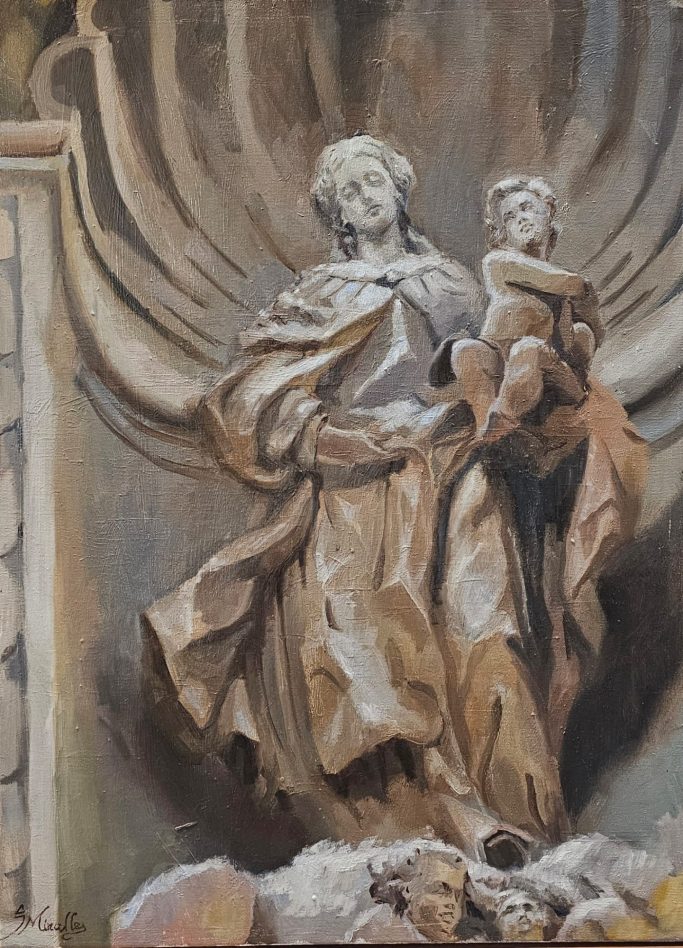 Virgen del Carmen, 80 x 60cm