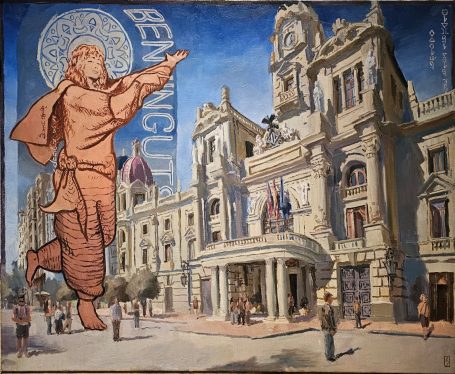 "Benvinguts" 80 x 100 cm