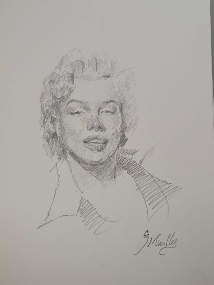 Retrato Marilyn Monroe, A4