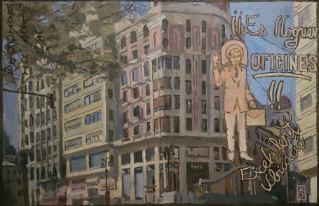 "Es lloguen oficines!!" 60 x 40 cm